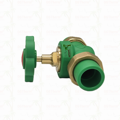 PPR Double Union Ball Valve Exposed Installation Corrosion-Resistant Customized Size