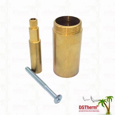 Brass / Chrome Plated Valve Stem Extension Sleeve 1/2" - 1" Customized Size