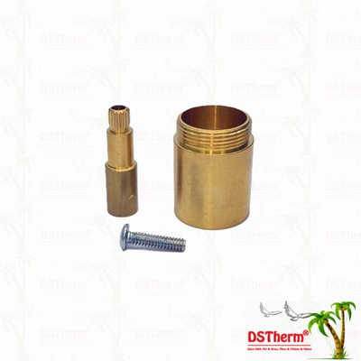 Brass / Chrome Plated Valve Stem Extension Sleeve 1/2" - 1" Customized Size