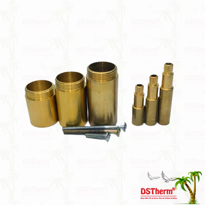 Brass / Chrome Plated Valve Stem Extension Sleeve 1/2" - 1" Customized Size