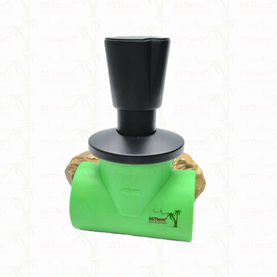 Manual Valve Stem Extension Assembly Brass Cartridge Brass Spindle Black Plated Valve Top Part