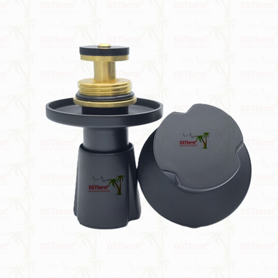 Manual Valve Stem Extension Assembly Brass Cartridge Brass Spindle Black Plated Valve Top Part