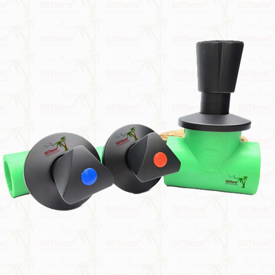 Ppr Black Plated Stop Valve With Triangular Handle BlackFlow Precision Valve Electrophoretic Black Coating 