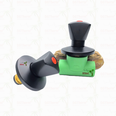 Ppr Black Plated Stop Valve With Triangular Handle BlackFlow Precision Valve Electrophoretic Black Coating 