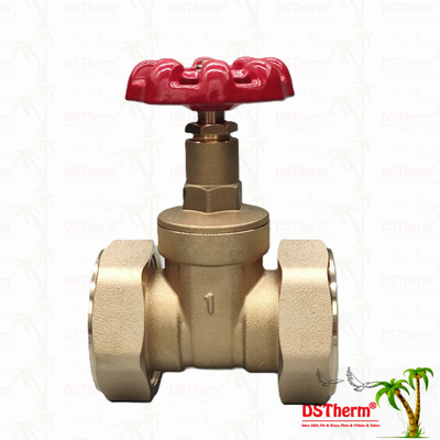 Brass Union Gate Valve With Red Cast Iron Handle High-Flow 1/2"-4" Customized Size