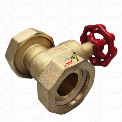 Brass Union Gate Valve With Red Cast Iron Handle High-Flow 1/2"-4" Customized Size