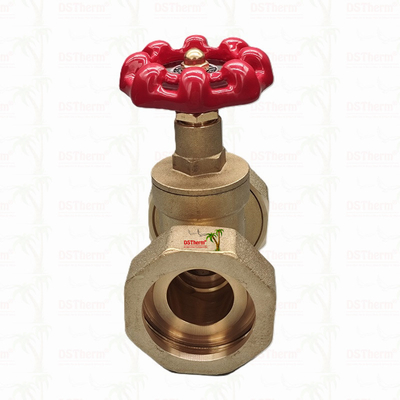 Brass Union Gate Valve With Red Cast Iron Handle High-Flow 1/2"-4" Customized Size