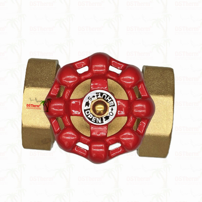 Brass Union Gate Valve With Red Cast Iron Handle High-Flow 1/2"-4" Customized Size