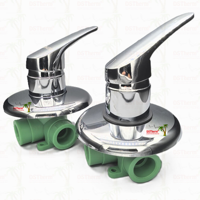 Three-way Round Panel Ppr Mixer Shower Valve Cold Hot Water Balanced Valve