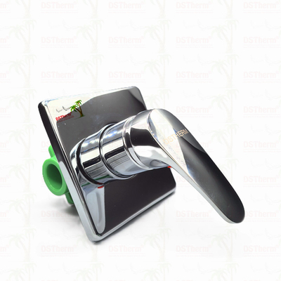 Three Ways Ppr Chrome Plated Mixer Shower Valve With Square Panel 20-25mm