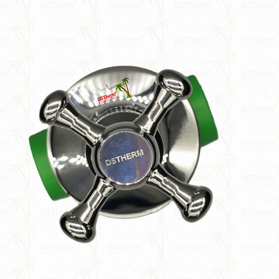 PPR Chrome Plated Luxury Ball Valve With Cross Handle Copper Core Brass Cartridge