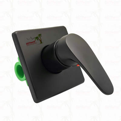 Three-way Square Panel Ppr Black Plated Mixer Shower Valve Mixing Valve