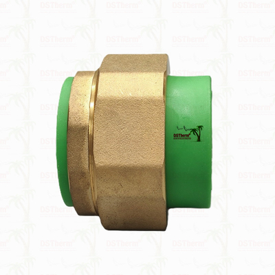 Green Ppr Double Head Threaded Union Double Union Connector High Temperature Resistance