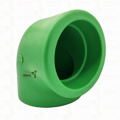 PPR 90 Degrees Elbow For Piping System PN25 DN160 High Temperature Resistance