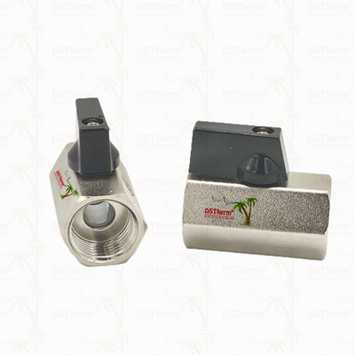 Nickel Plated Mini Ball Valve For Plumbing System 1/2'' Corrosion Resistance Space Efficiency