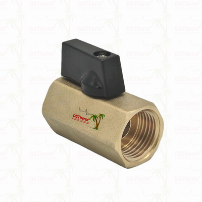 Brass Female and Male Mini Ball Valve For Plumbing System 1/2'' Corrosion Resistance