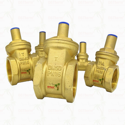 Brass Lock Gate Valve For Plumbing System Corrosion Resistance Customized Size