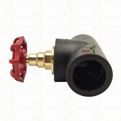 Black PPR Stop Valve With Chrome Plated / Brass Color Cartridge ISO 15784 Certified Global Vlave 20-110mm