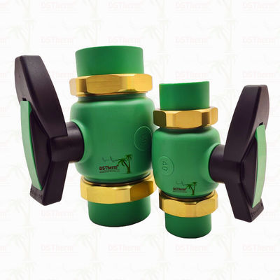 PPR Union Ball Valve Full Bore Ppr Double Union Ball Valve 20-63MM Exposed Installation