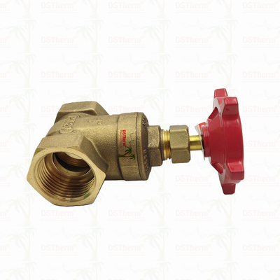 Brass Union Gate Valve With Red Handle 1/2"-2" Customized Size Anti-corrosion