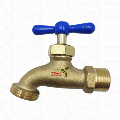 Brass Faucet Brass Bibcock Brass Tap Valve Water Tap Customized Material 1/2" 3/4"