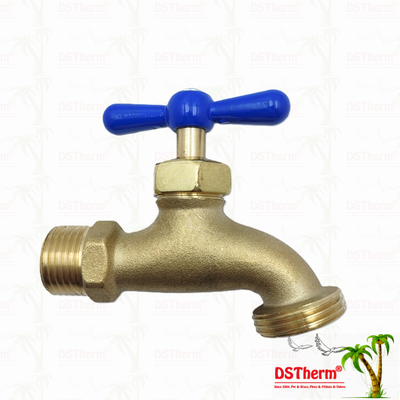 Brass Faucet Brass Bibcock Brass Tap Valve Water Tap Customized Material 1/2" 3/4"