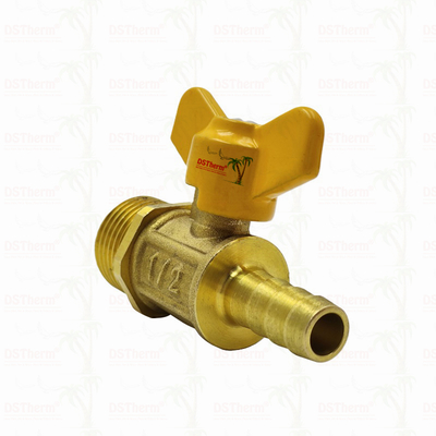 Male Threaded Butterfly Handle Brass Gas Valve Gas Valve Gas Ball Valve Customized