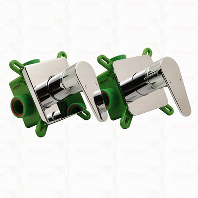 PPR Chrome Plated 3-Way Mixer Shower Valve 20mm 25mm