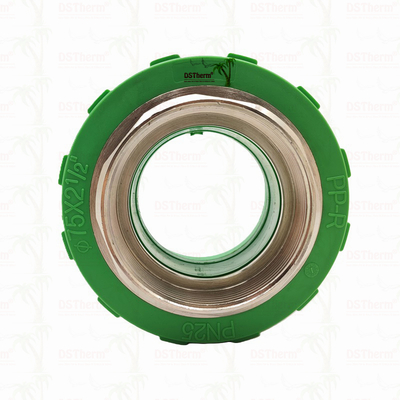 PPR Female Threaded Coupling Plastic PPR Pipe Fittings 75*2 1/2" Customized Size