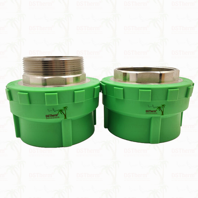 PPR Female Threaded Coupling Plastic PPR Pipe Fittings 75*2 1/2" Customized Size