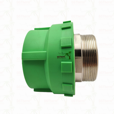 PPR Male Threaded Coupling Plastic PPR Pipe Fittings 75*2 1/2" Customized Size