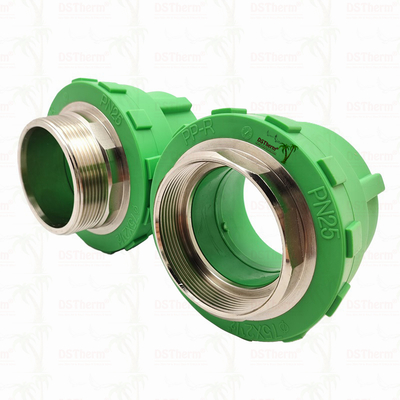 PPR Male Threaded Coupling Plastic PPR Pipe Fittings 75*2 1/2" Customized Size