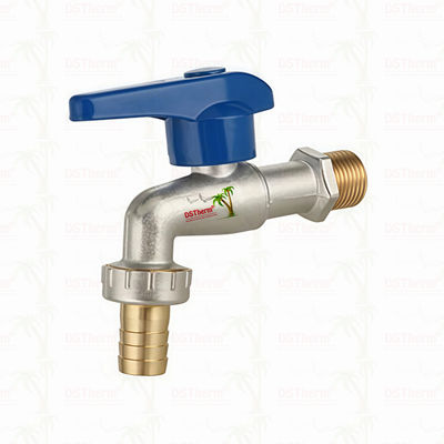 Medium Classic Universal Alumiunm Handle Double Outlet Faucet Brass Faucet Brass Tap 1/2"*3/4"*3/4"