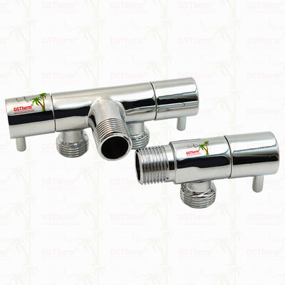 3-Way Diverter Valve Double Switch Angle Valve One-inlet Two-outlet Angle Valve Double Handle Angle Valve