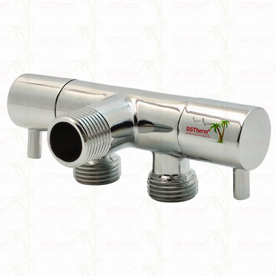 3-Way Diverter Valve Double Switch Angle Valve One-inlet Two-outlet Angle Valve Double Handle Angle Valve