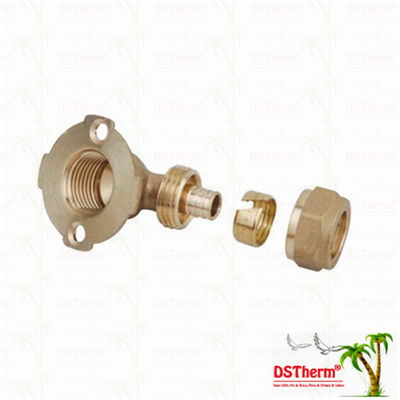 L22MM PEX Brass Fittings PN25 105 Degrees PEX Brass Elbow