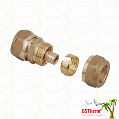 Female Wall Plated Threaded Elbow Pex Brass Fittings Brass Color Customized Logo Screw Fittings Middle Weight