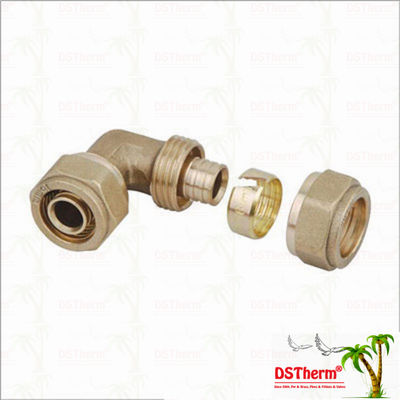 Equal Threaded PEX Brass Fittings Female Threaded For Copper Tube