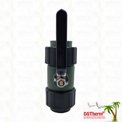 PPR Double Union Ball Valve With Brass Ball Iron Handle 20-63MM Customized LOGO