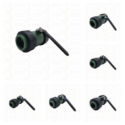 PPR Double Union Ball Valve With Brass Ball Iron Handle 20-63MM Customized LOGO