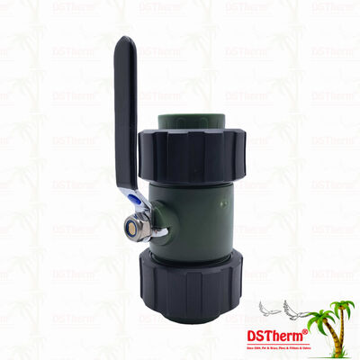 PPR Double Union Ball Valve With Brass Ball Iron Handle 20-63MM Customized LOGO