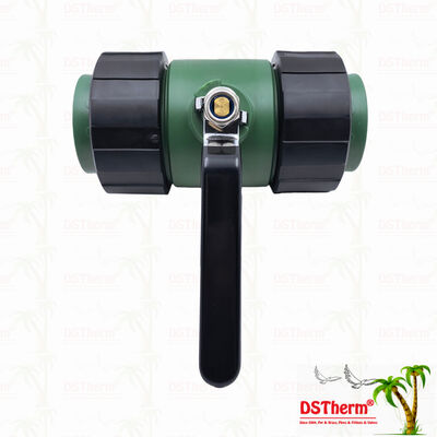 PPR Double Union Ball Valve With Brass Ball Iron Handle 20-63MM Customized LOGO