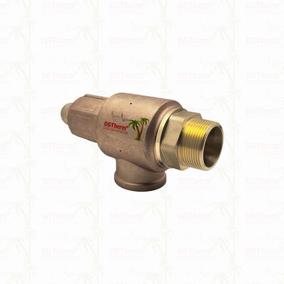 Brass Safety Valve 1/2"-2" Pipeline System Overpressure Protection Device Corrosion Resistant