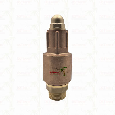 Brass Safety Valve 1/2"-2" Pipeline System Overpressure Protection Device Corrosion Resistant