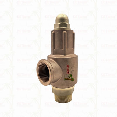 Brass Safety Valve 1/2"-2" Pipeline System Overpressure Protection Device Corrosion Resistant