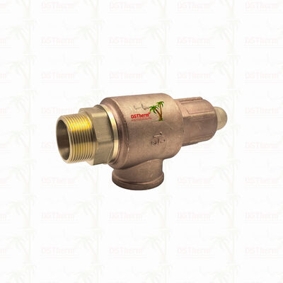 Brass Safety Valve 1/2"-2" Pipeline System Overpressure Protection Device Corrosion Resistant