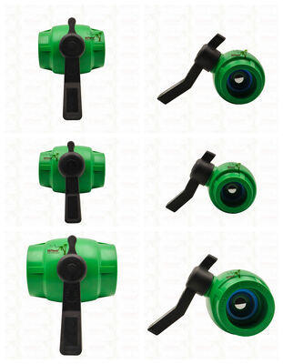 PPR Full Bore Fast Flow Ball Valve With Brass Cartridge For PPR Pipe 20-63MM Customizable