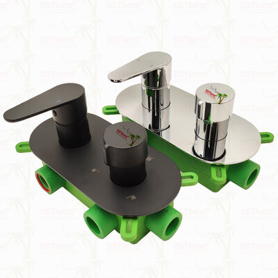 PPR 5 Ways Black Plated Mixer Shower Valve for Temperature & Flow Control