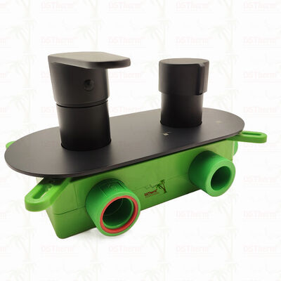 PPR 5 Ways Black Plated Mixer Shower Valve for Temperature & Flow Control