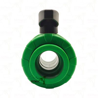 Lockable Zero Metal Zero Leakage PPR Double Union Ball Valve Plastic Double Union Ball Valve
